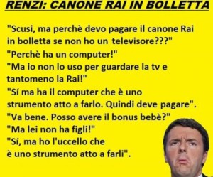 Renzi canone